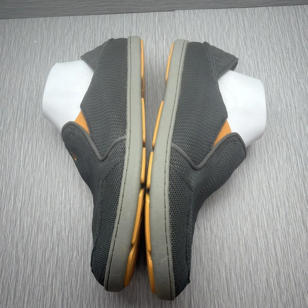 Olukai Nohea Mesh Slip‎ On Shoes Men's 9.5 Gray Casual Comfort Loafers